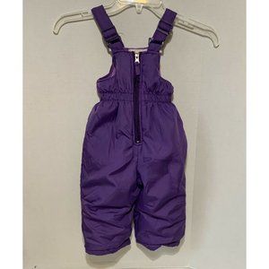 Pink Platinum Snow Bibs Pants Toddler Girl Boy Purple Sz 18 Months